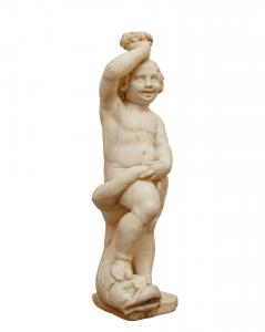 Toscana, XVIII secolo, Putto con delfino